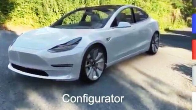 ios 11 arkit tesla model 3
