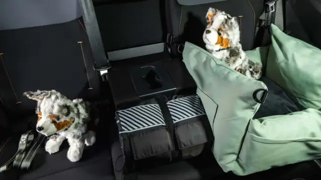 Interiorul DACIA Striker 2026 interior spate scaun copil
