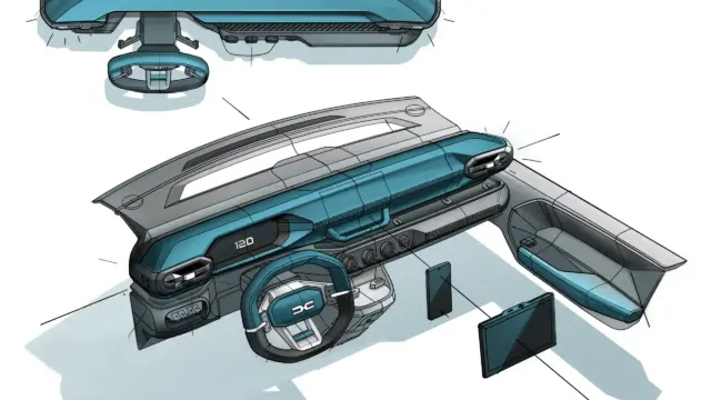 DACIA Spring 2 schiță interior