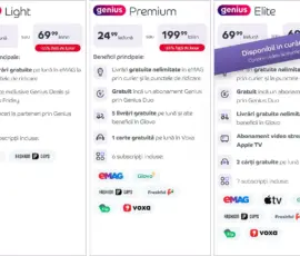 Noile prețuri ale abonamentelor Genius de la eMAG. FOTO: eMAG. abonamente genius scumpe