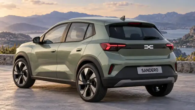 DACIA Sandero 2028 electrică verde
