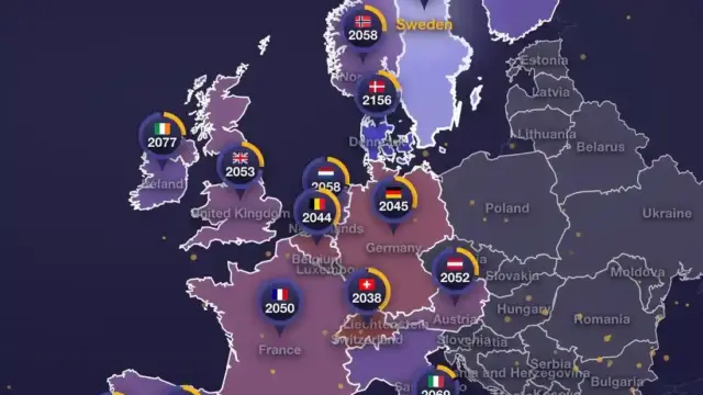 hartă migrație populație Europa
